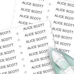 Iron On Clothing Labels | No Sew Laundry Safe Name Tags 100