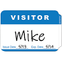 Self-Adhesive Name Badges - 100 Box - Workplace Signs - Benchmark Industrial