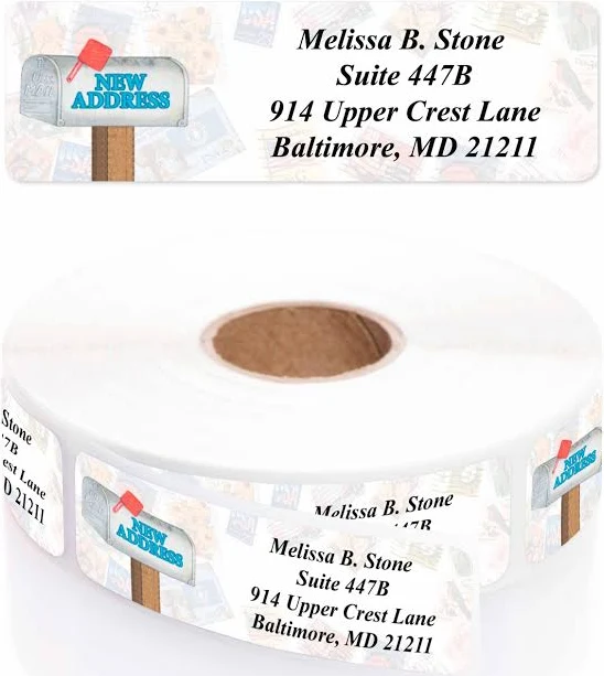 Your New Home Rolled Address Labels