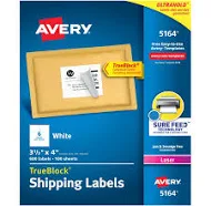 Avery TrueBlock Laser Shipping Labels