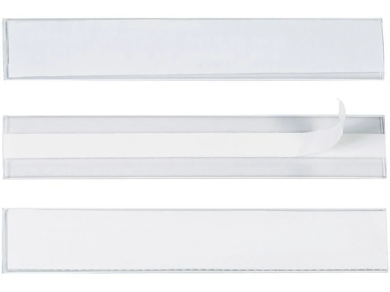 Partners Brand Hol-DEX Self-Adhesive Plastic Label Holder