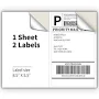 Sjpack Half Sheet Labels for Laser & Inkjet Printers