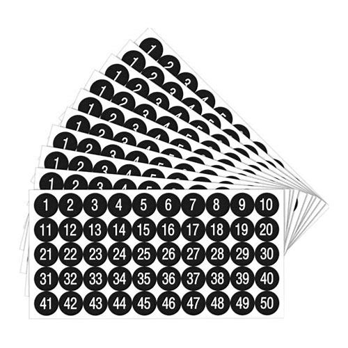 Vinyl Consecutive Number Sticker…