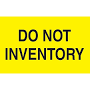 Do Not Inventory Fluorescent Yellow Labels