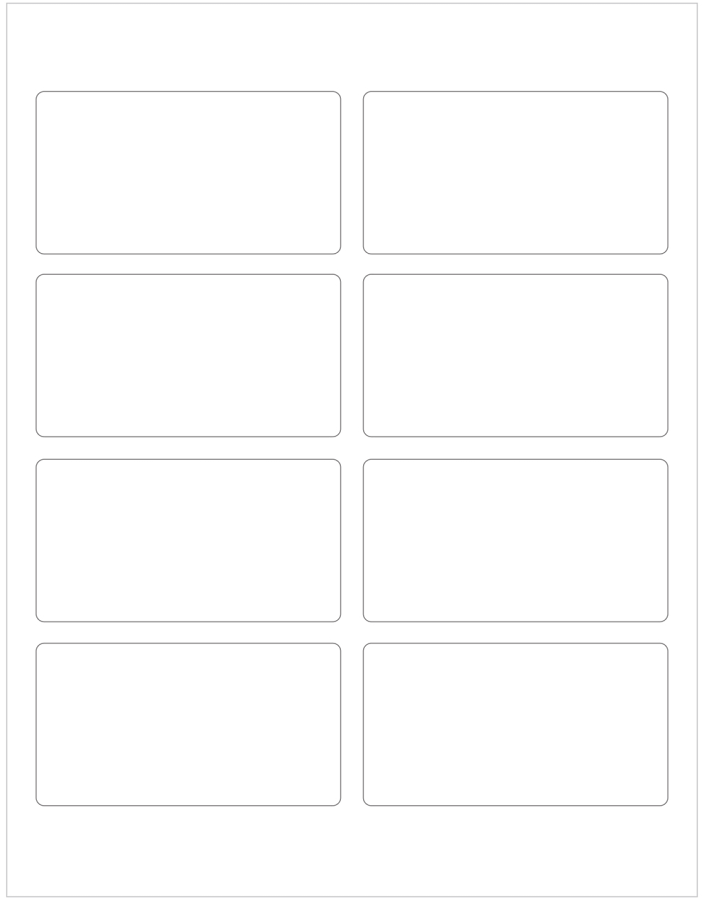 3.75 x 2" Compostable Rectangle Labels, Blank