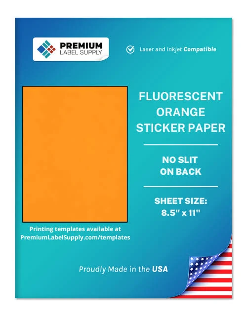 NO SLIT Full Sheet Sticker Paper