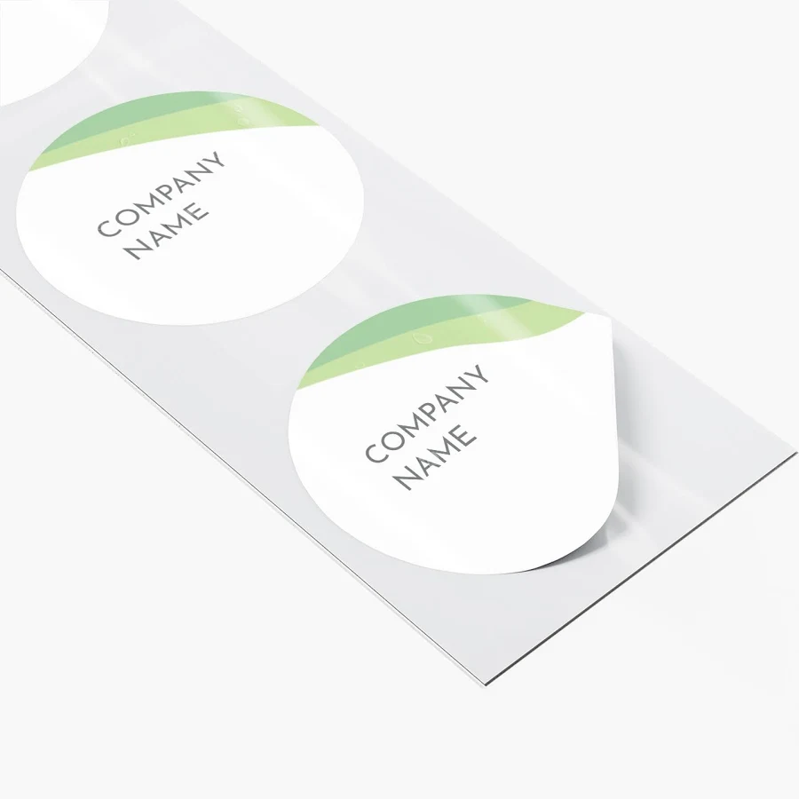 Custom Waterproof Labels | 50 qty | 1" x 1" | VistaPrint | Design: White, Health & Wellness, Business Services, Styles & Themes, Industry