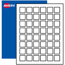 Avery® 1" x 1" Square Surface Safe Labels for Signs