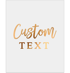 Custom Foiled Label Stickers: Clear, White, or Glossy Vinyl