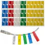 Waterproof Cable Label Self-Adhesive Tear-Resistant Labels Multi-Color 300PCS
