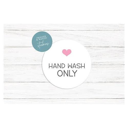 Hand Wash Only Stickers, Packa…