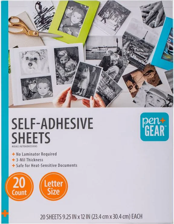 Pen+gear Self-Adhesive Laminating Sheets