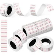 10 Rolls Price Marker Label Stickers Dual Lines Label Stickers for Price Tag Mac