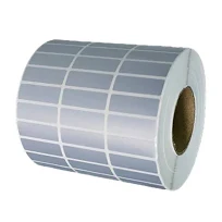 1/2/3Rows Matte Silver Sticker Blank Pet Labels for Thermal Transfer Printer Barcode Sealing
