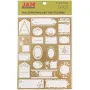 JAM Paper Matte Gold Foil Christmas Gift Tag Stickers