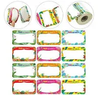Raindrops Self Adhesive Label Sticker Name Color-coded Stickers Baby