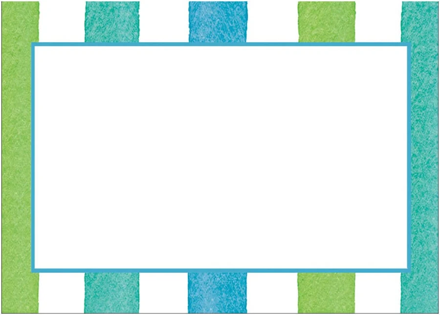 Cafe Stripe Self Adhesive Gift Labels