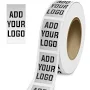 Custom 2 x 4 Inch Roll of Rectangle Labels - Durable Metallic - Silver Foil - 125 Pack