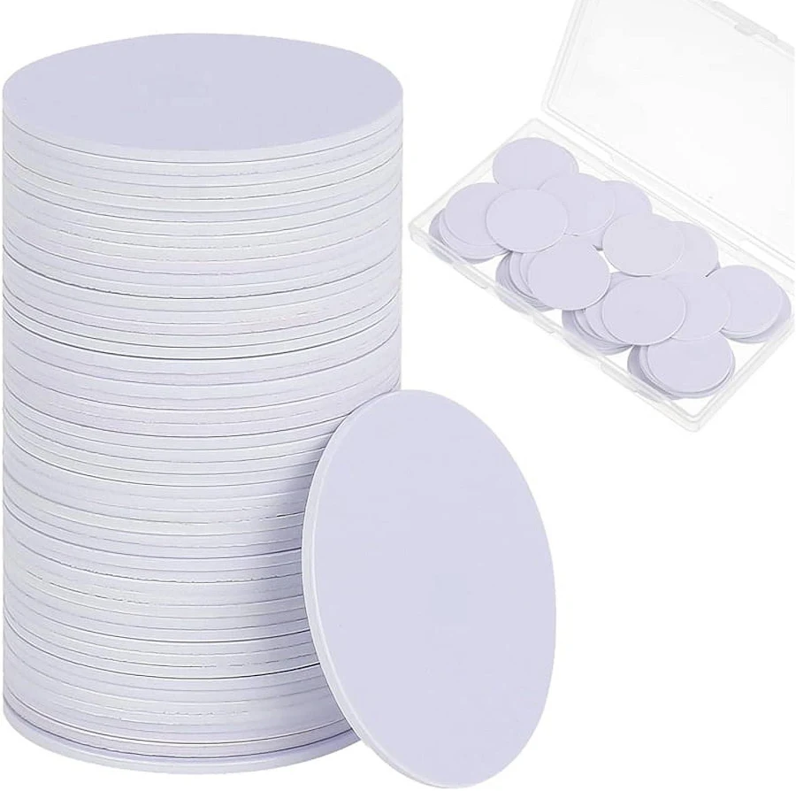 80pcs NFC TagsNtag 215 NFC Sticker Chip Round NFC Tag Rewritable NFC Card Sticky Back NFC Enabled Cell Phone Device