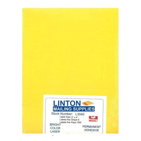 Blank Laser Labels