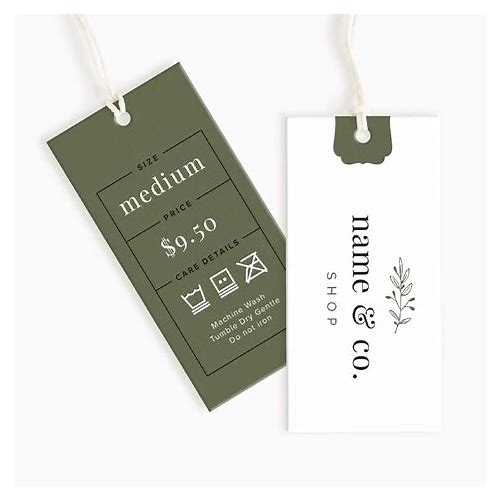 Custom Clothing Tags: Wash Car…