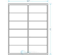 4" x 2" Barcode Labels - 10 up - Aggressive Adhesive 750 sheets (7500 labels)