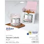 Avery Matte White 3"x3" Square Labels