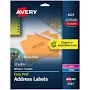 Avery Glossy Clear Easy Peel Mailing Labels w/ Sure Feed Technology 6521