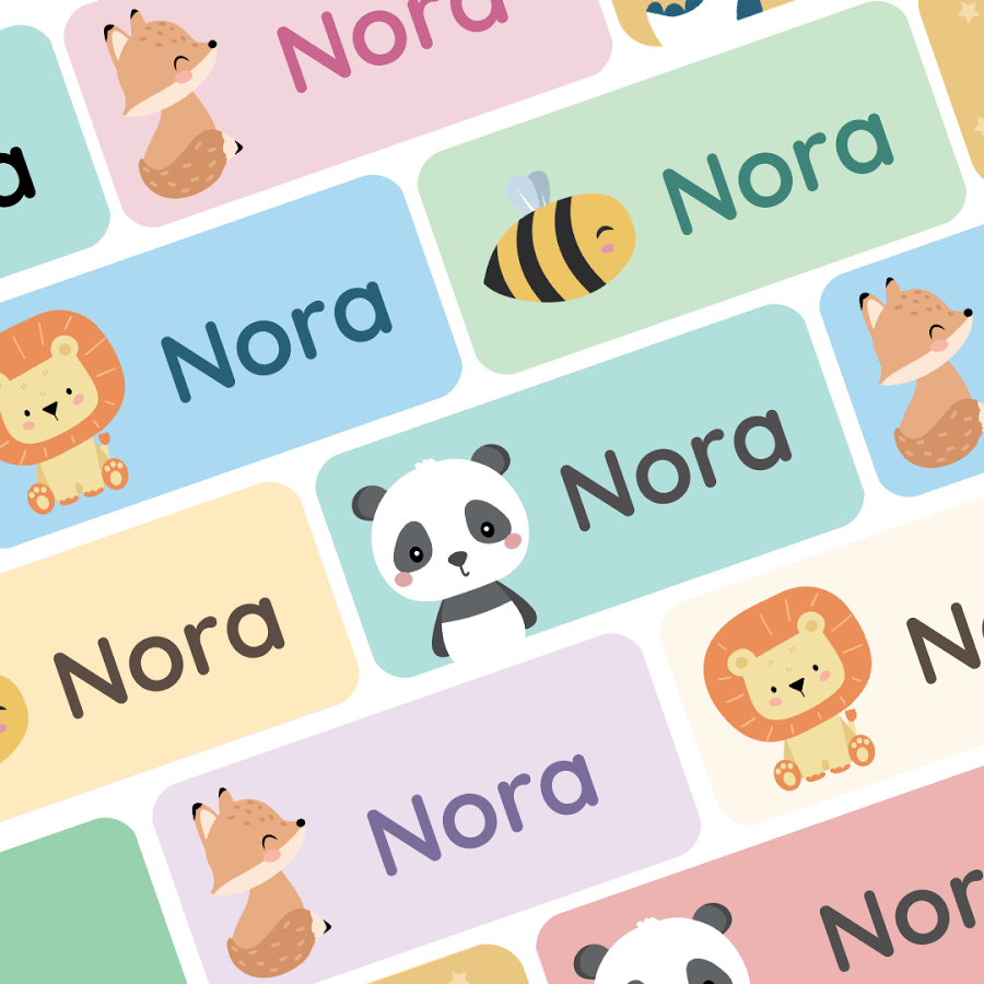 Name Stickers for Kids