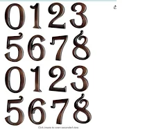 4 Sets Reflective Mailbox Numbers Stickers Self Adhesive Mailbox Numbers Decals