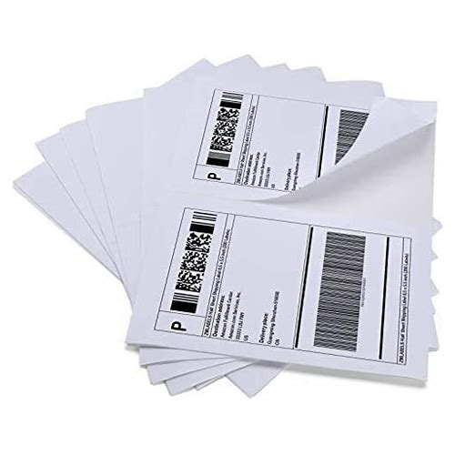 Half Sheet Shipping Label Adhesi…