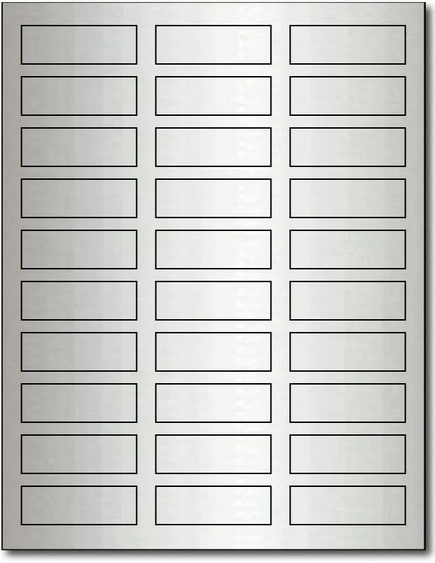 Silver Foil Labels