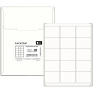 2.625 x 2 Inch Sticker Labels Compatible with Laser and Inkjet Printers, 15 Labels per Sheet, Matte White Printable Self Adhesive Paper Stickers (500