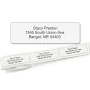 Clear Standard Rolled Return Address Labels