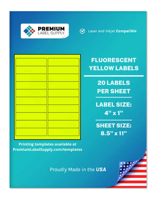 4′′ x 1′′ Labels