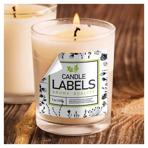 100 Pcs Candle Labels - Custom …