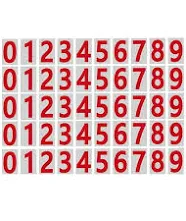 Pdqouc mailbox Numbers for Outside 5 Sets 0-9 Reflective Number Stickers Strong Self Adhesive Vinyl Address Numbers for mailbox