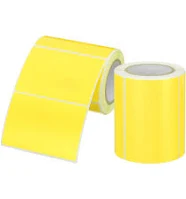 Rectangle Inventory Color Coding Labels - Yellow - 3 x 2
