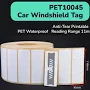 uhf windshield sticker rfid passive tag