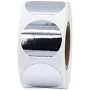 InStockLabels.com Silver Metallic Circle Dot Stickers