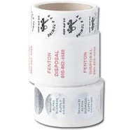 Seton Custom Durable Quick-Ship Roll Form Labels 3W x 1-1/2H