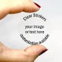 Clear Stickers, Transparent Labels, Clear Labels, Custom Transparent Labels, Round Labels, Squared Labels, Etsy Packaging, Wedding Labels