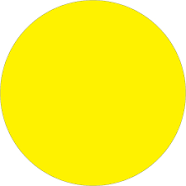 Tape Logic 3/4" Circles Fluorescent Removable Labels DL1388F