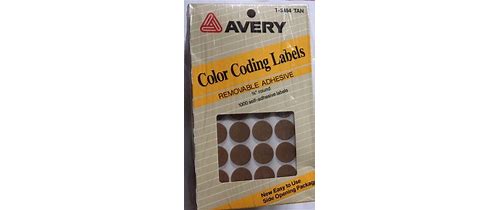 Avery Label T-6464 Tan 3/4