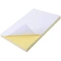 100 Pcs Blank Printing Paper Label Paper Stickers Inkjet Printer Paper Adhesive Shipping Labels