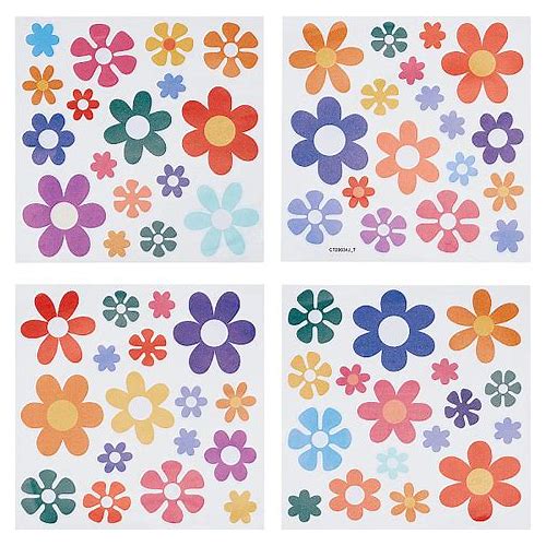Flower Self-Adhesive Waterproof …