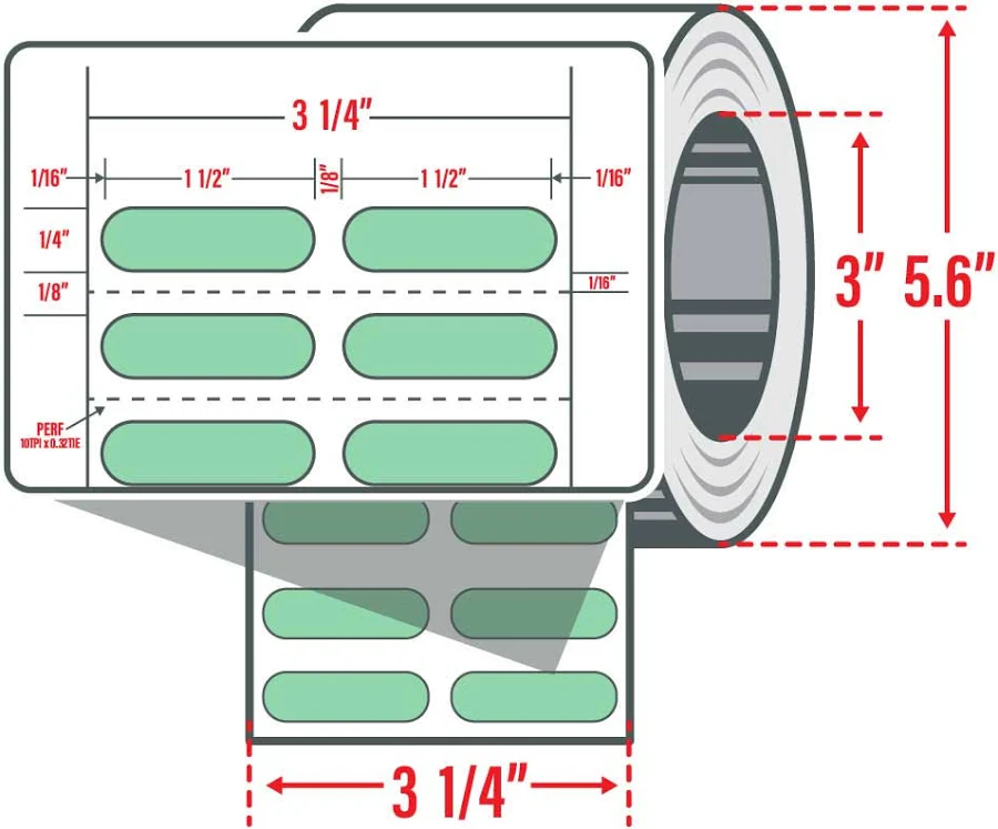 Zebra 10023321 Barcode Label