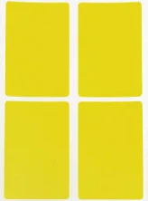 Royal Green Yellow Color Stickers with Write on Surface 3x2