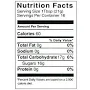 Hobbies 12 oz Nutritional Label 100 Pack