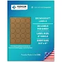 Premium Label Supply Brown Kraft Sticker Round Labels 2 inch Circle Laser/Inkjet Compatible (20 Labels/Sheet), 25 Sheets 500 Total Adhesive Labels,